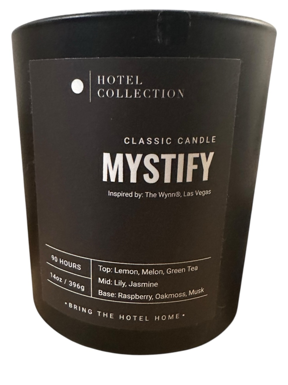 Mystify Scented Candle - Black Wynn Hotel
